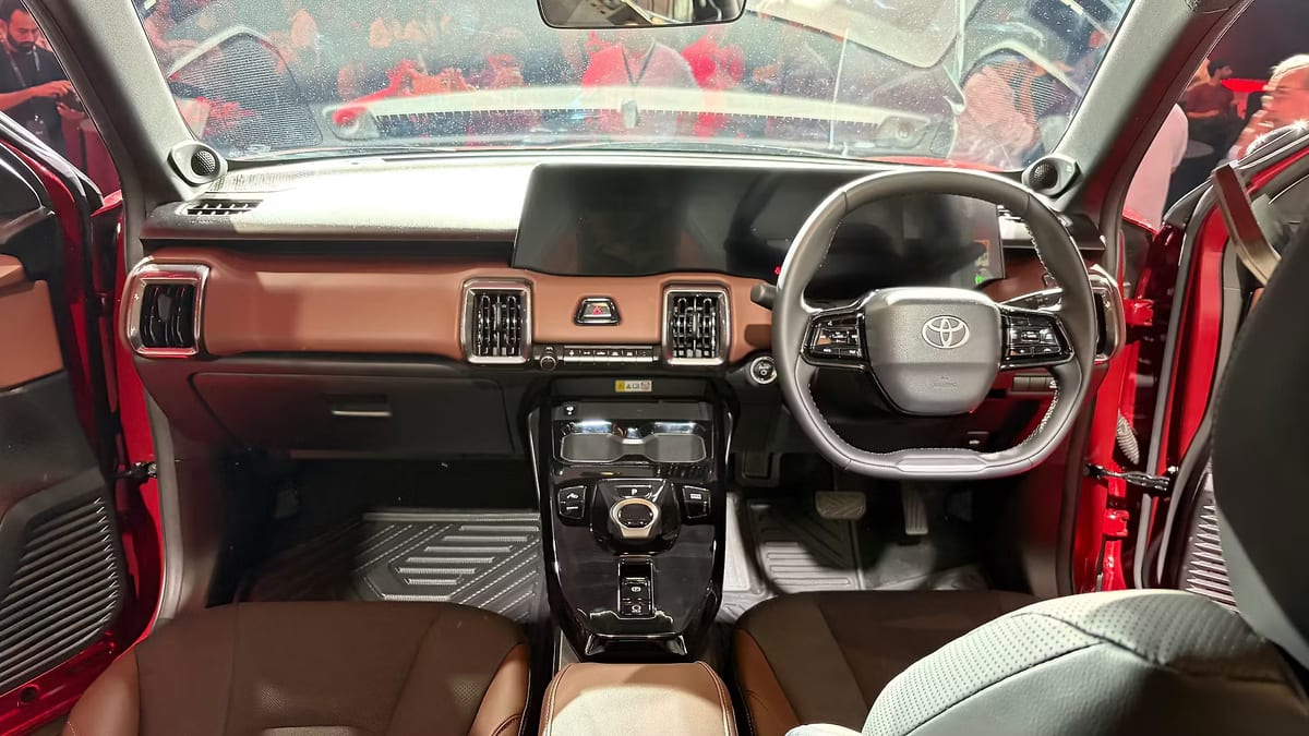 Toyota Urban Cruiser Ebella dashboard and interior