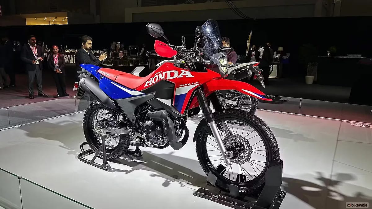 Honda XR300 Rally displayed at its India showcase