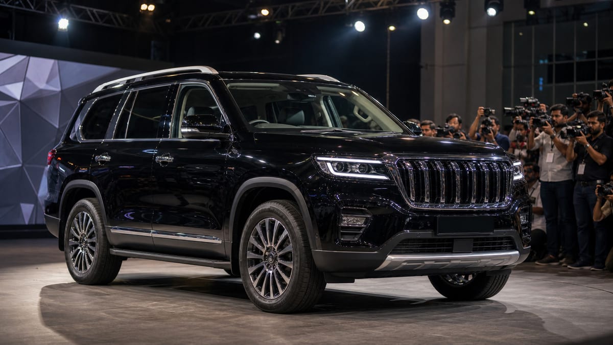 Premium full-size SUV unveiled at an India launch event