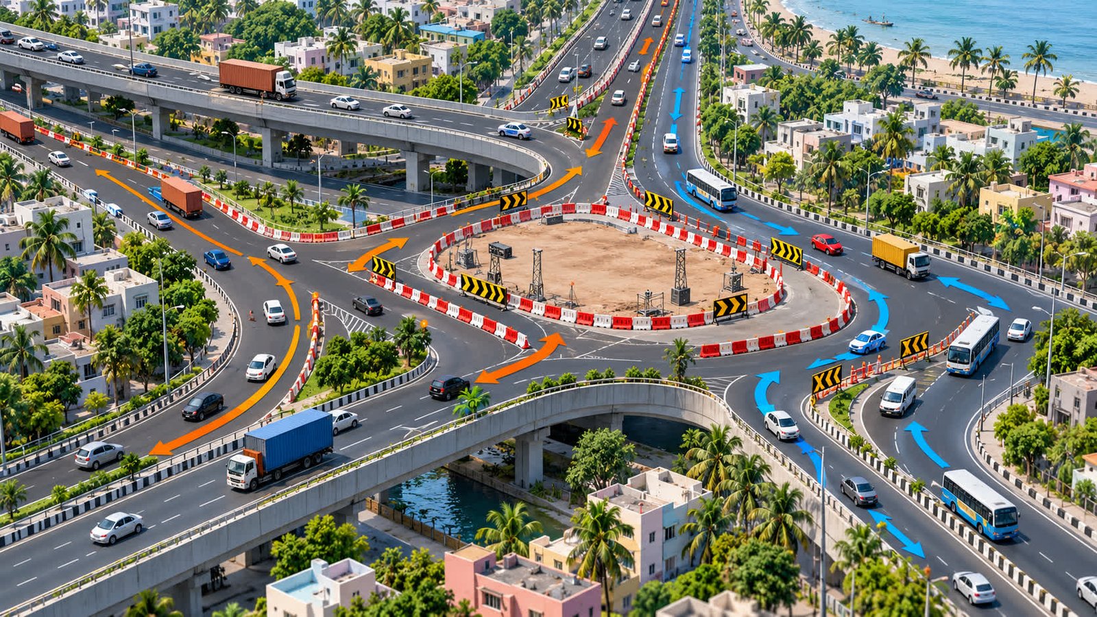 Chennai traffic diversions on 11 Oct: commercial vehicles face route changes