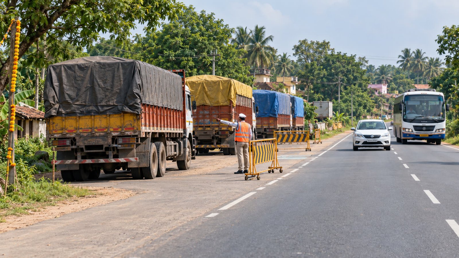 Cuttack order bars heavy vehicles on SH-65 till 27 Oct
