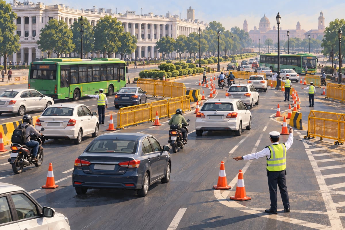 Delhi traffic advisory for 13 Oct: 22 locations may see diversions