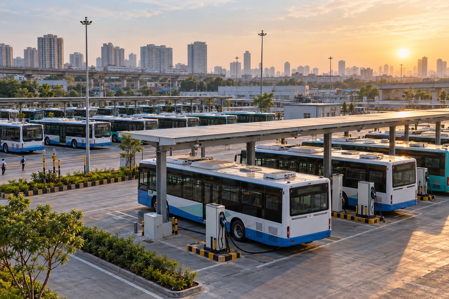 India e-bus sales hit record 3,723 in H1 FY27; share reaches 8.55%
