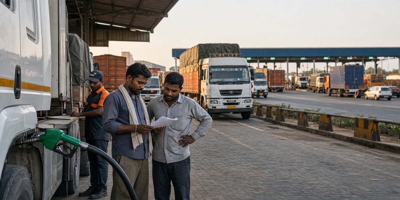May Truck Rentals Stay Flat as Fuel Hikes, FASTag Surge and Freight Slackness Squeeze Fleets
