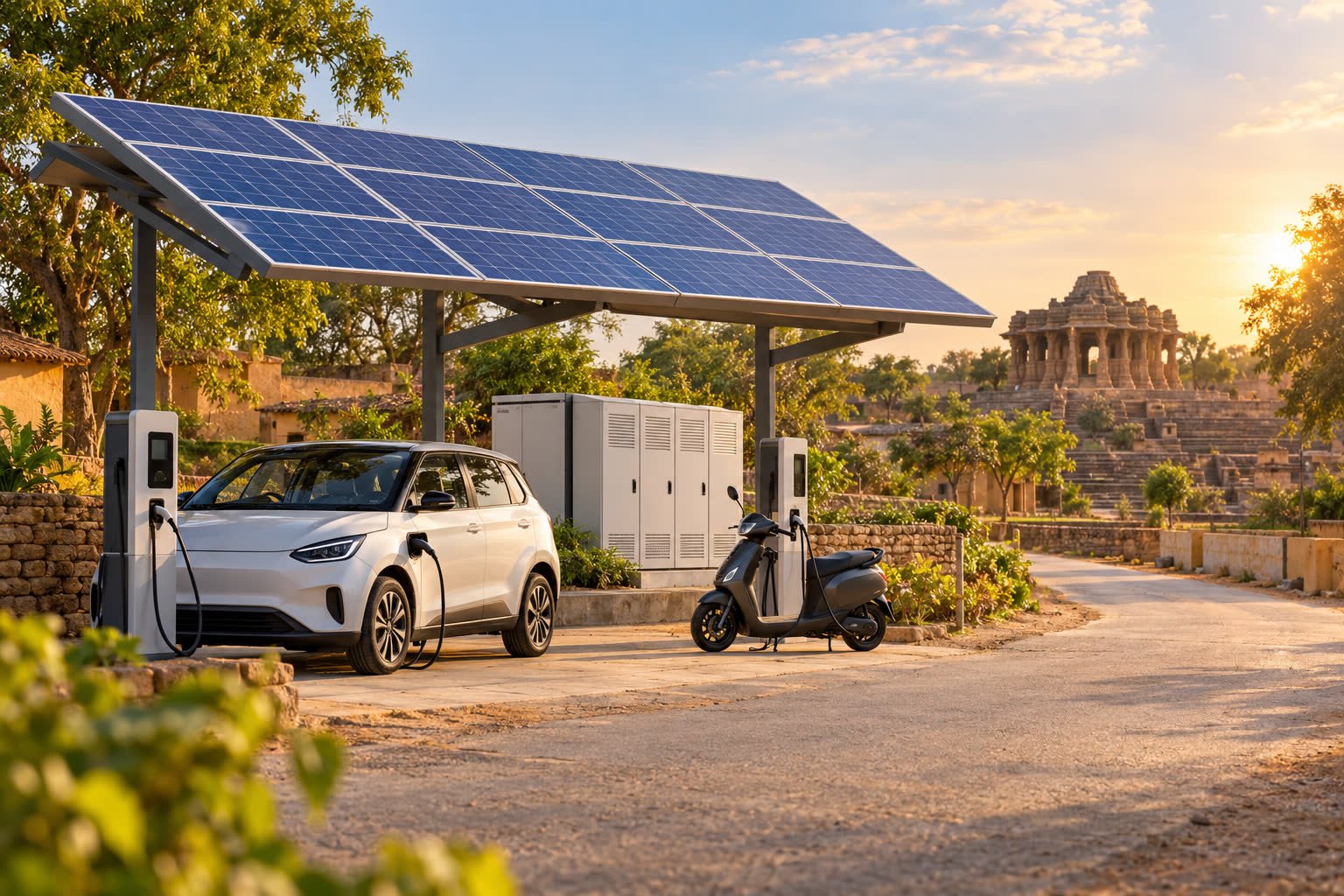Gujarat's Modhera extends solar village model to EV mobility
