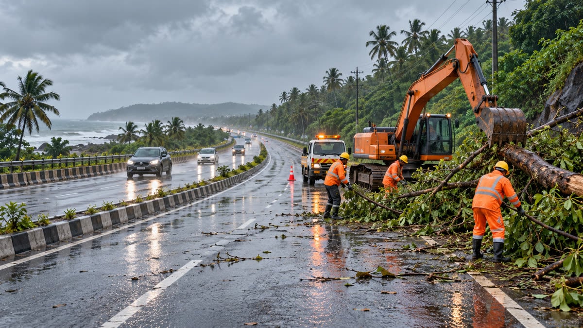 NHAI clears 149 trees on Andhra highways after Cyclone Arnab