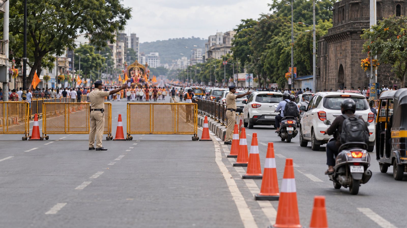 Pune Ganesh Visarjan: 17 Roads Close, 48-Hour Heavy Vehicle Ban