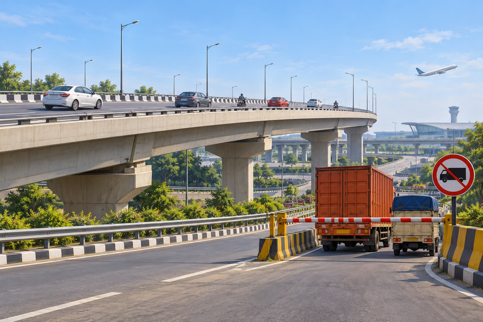 Delhi's RTR flyover reopens to light vehicles; trucks remain barred