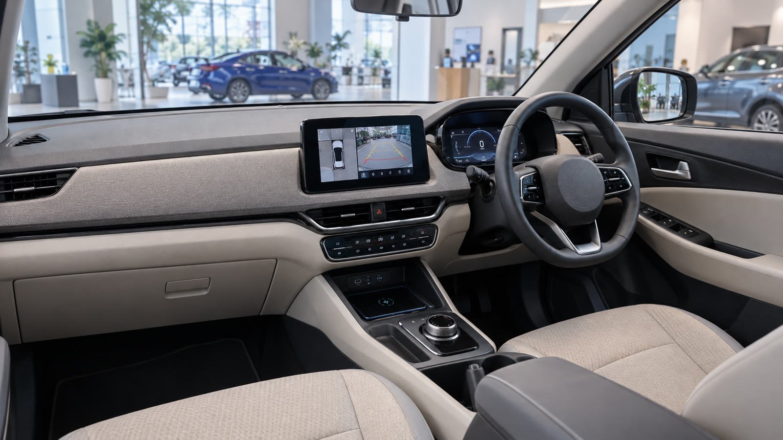 Tata Aeris cabin teaser shows 360-degree camera before 25 Sep launch