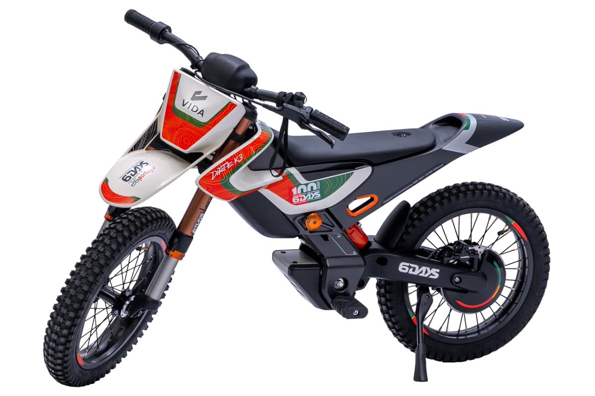 VIDA DIRT.E K3 6DAYS edition unveiled in 100-unit run; India price pending