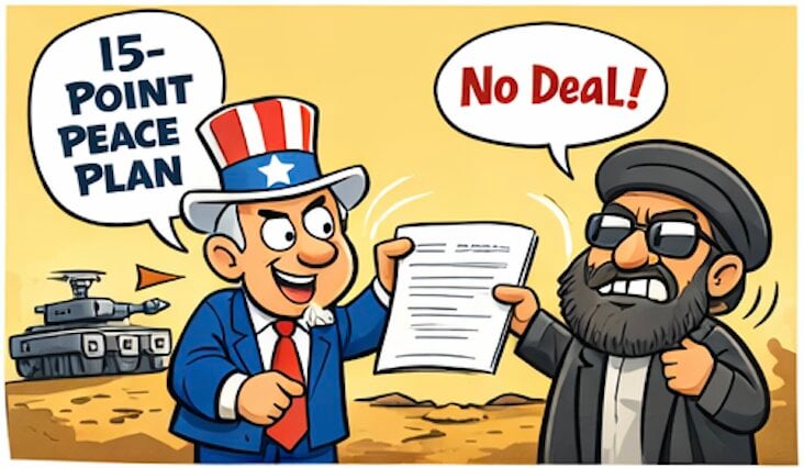 U.S. Pitches 15-Point Ceasefire Plan; Iran Shrugs and Keeps the Region Guessing