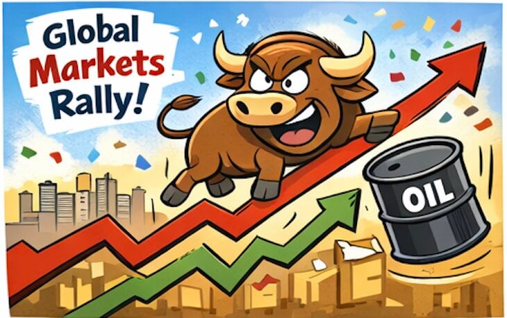 World Stocks Rally as Oil Falls, But War Risk Keeps Markets Honest