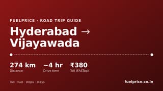 Hyderabad to Vijayawada Road Trip: Route, Toll, Kanaka Durga & Food Stops
