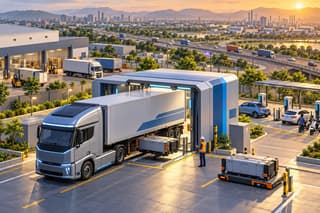 Blue Energy, HPCL open Bhiwandi truck battery-swap station
