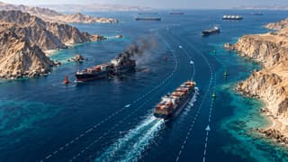 Two Hormuz ships hit, one sinks amid global fuel-route risk