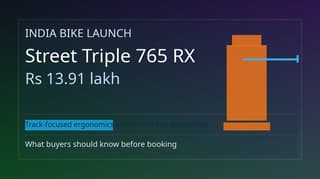 Triumph Street Triple 765 RX Launched in India at Rs 13.91 Lakh: Track-Focused Setup, Limited Availability