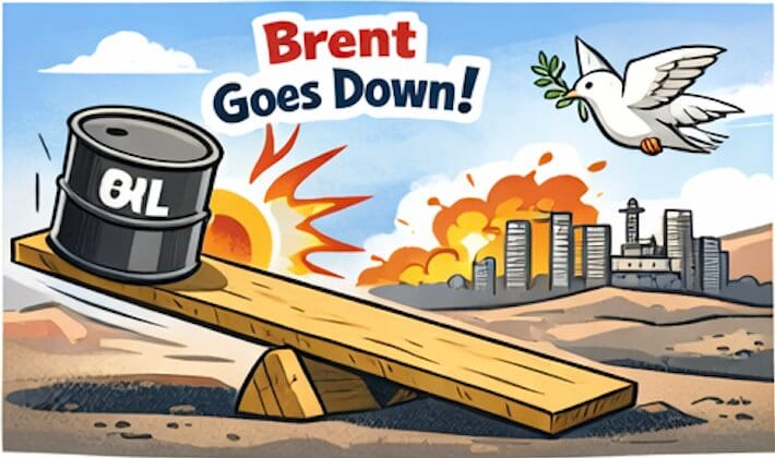 Brent Slips Below War-Panic Zone as Ceasefire Hopes Cool Oil