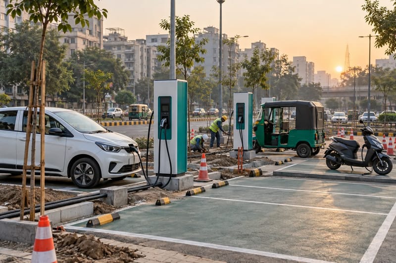 Delhi EV charging: 382 sites approved; 160–180 set for first tender