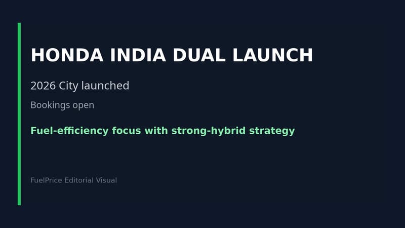 Honda Launches 2026 City and Debuts ZR-V Hybrid SUV in India: Bookings Open, July Deliveries for Flagship CBU