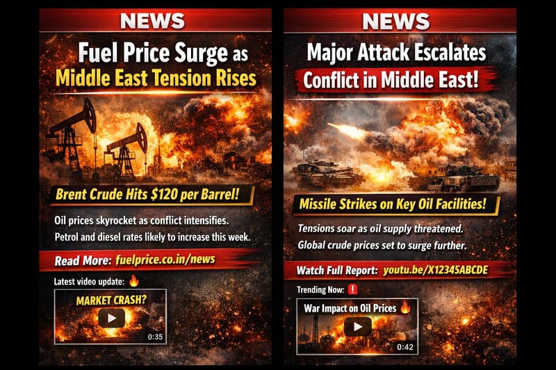 India’s Fuel Risk Rises as War Pressure Builds: Rupee, Crude and Market Nerves All Under Fire