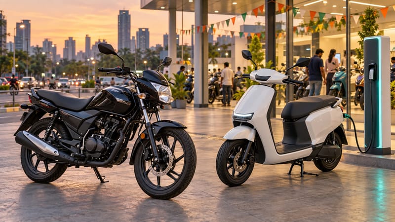 India two-wheeler retail hits 17.90 lakh; EV share reaches 11.58%