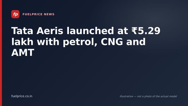Tata Aeris launched at ₹5.29 lakh with petrol, CNG and AMT