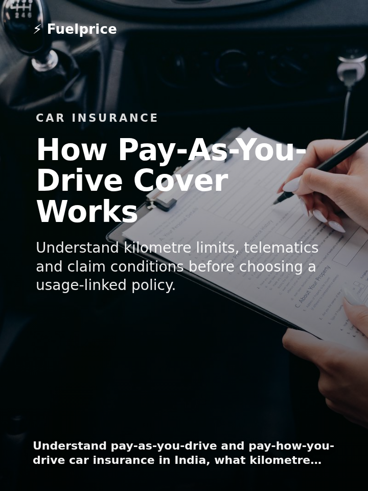 Auto Insurance Cash Pay-As-You-Drive Car Insurance in India: Km Bands and Claims | Fuelprice